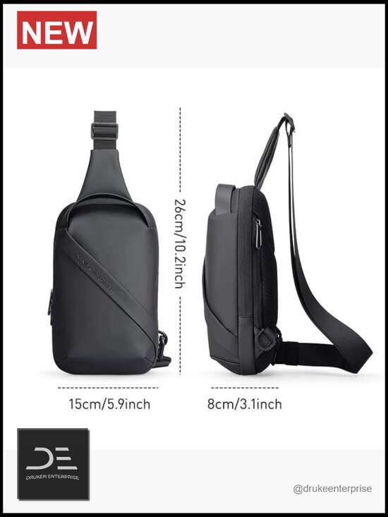 Lightweight Crossbody Sling Bag Water Resistant Nylon Travel Daypack main image 6